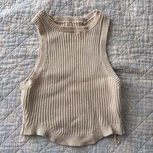LA Hearts Sleeveless Ribbed Knit Top